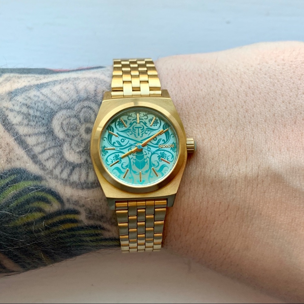 Nixon - Small Time Teller - Gold/Tiffany Blue
